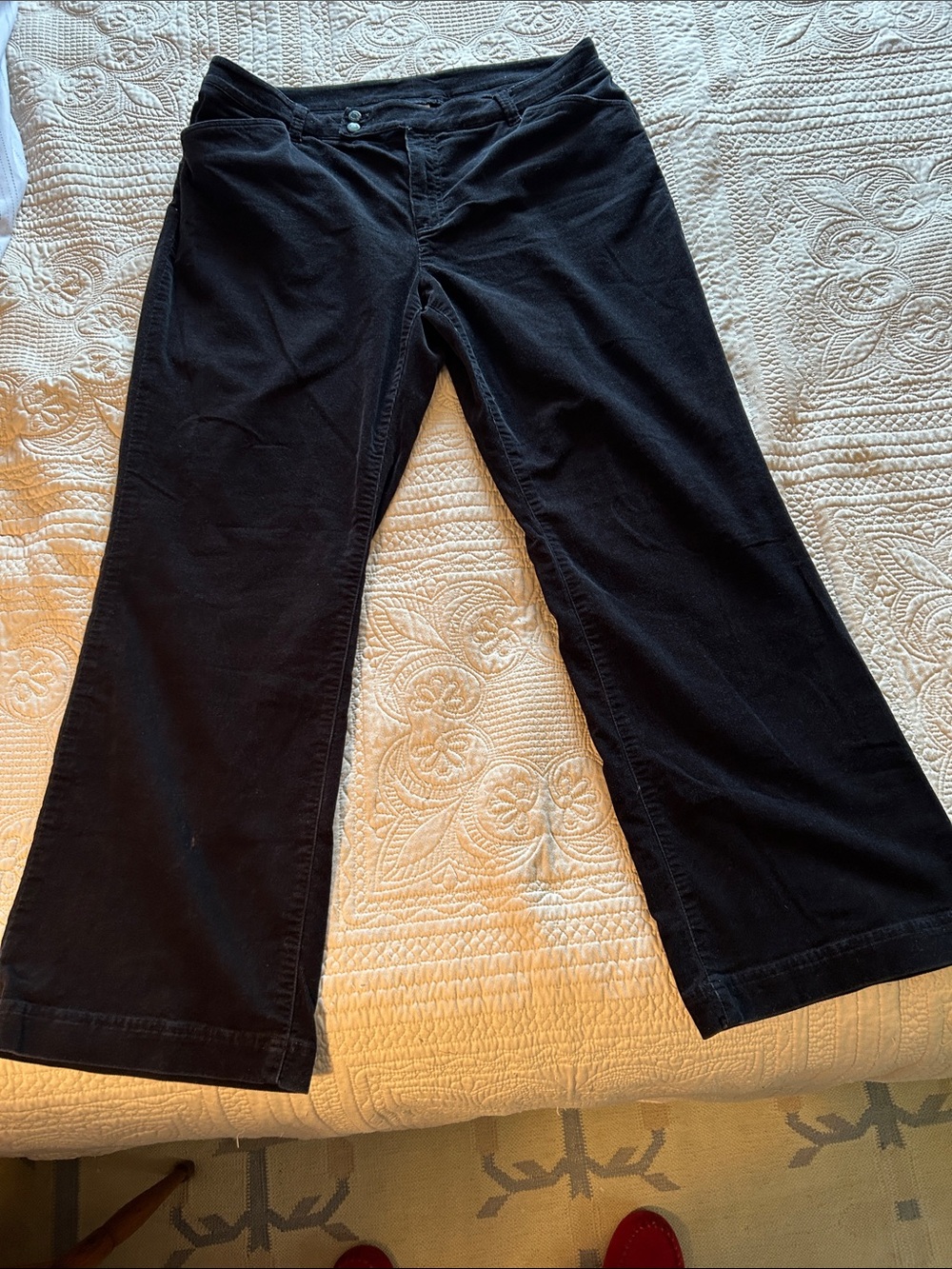 Jones New York Black flare leg thin Corduroy Jeans